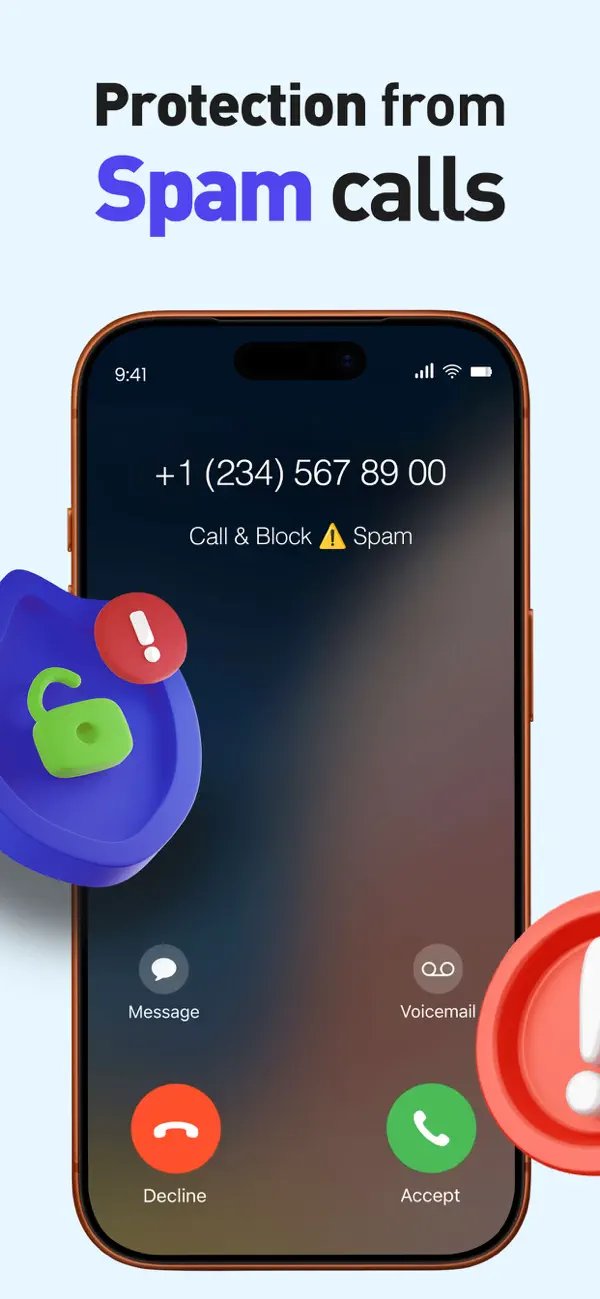 Call & Block spam protection screen